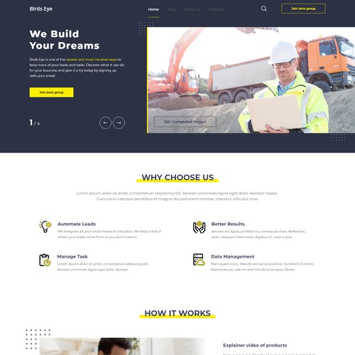 Simple and straight forward web page design