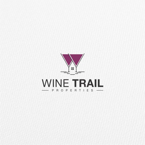 Logo design for Wine Trail Properties.