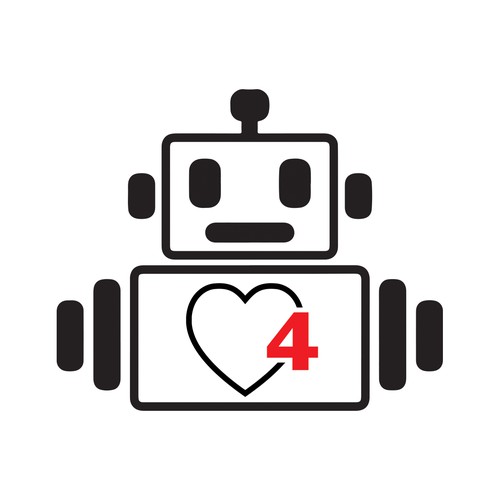 Robot Heart Tattoo Design #2