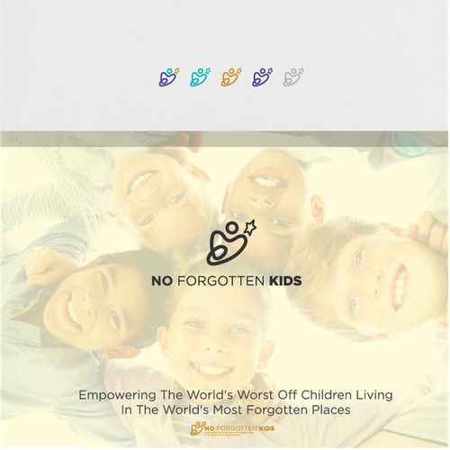 no forgotten kids logo dedsign (non-profit organization)