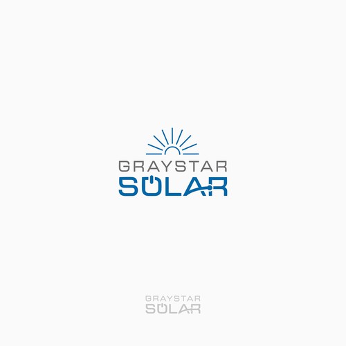 Logo for a solar panel company