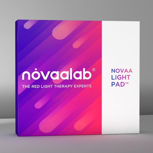 Modern, minimalistic package design concept for Novaalab