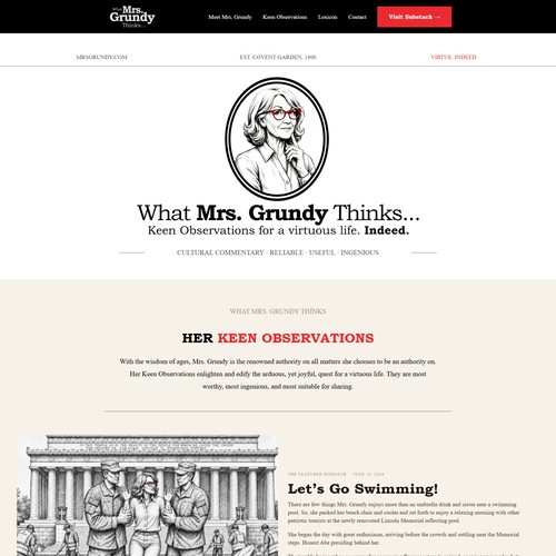 Brand Identity & Custom Squarespace Site for a Writer & Commentator