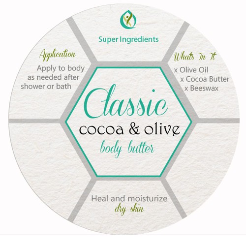 Concept for body butter label