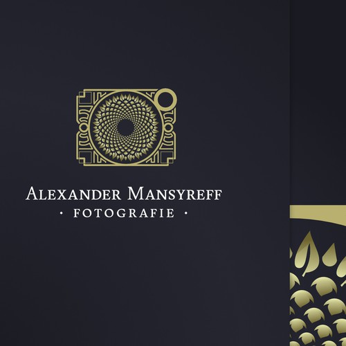 Geometrical design for a high-end wedding photographer