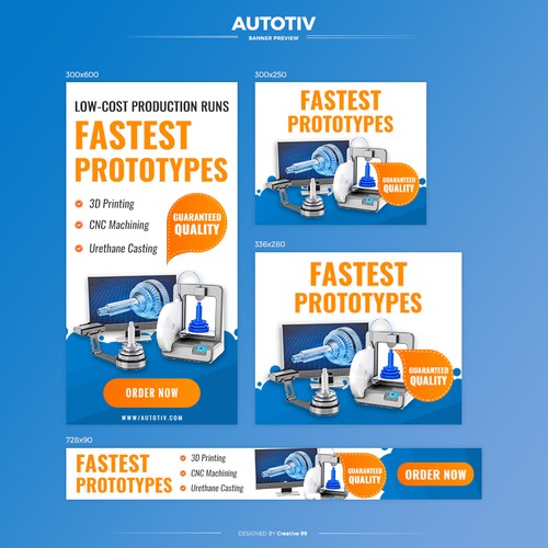 Minimalistic Banner Ads Set