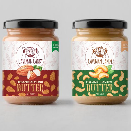 But butter labels design