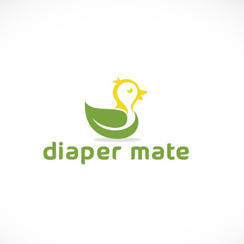 Logo design for "Diaper Mate" brand of diaper pail refills