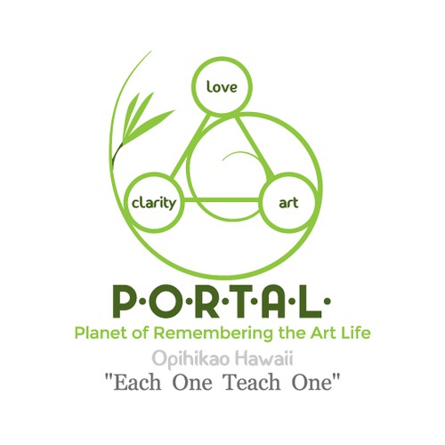 P.O.R.T.A.L. Art Life Logo Design