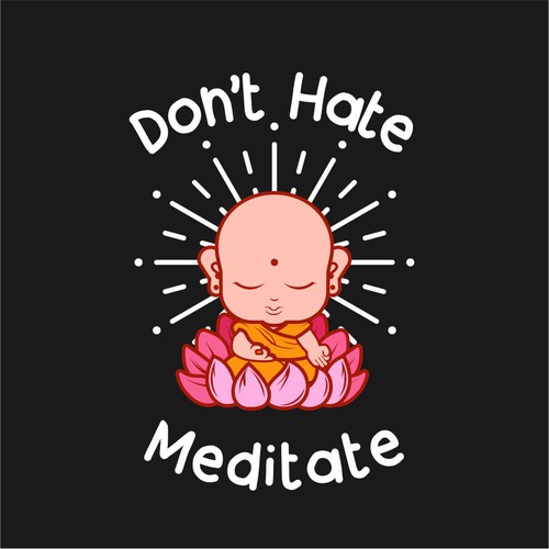 Don't hate meditate t-shirt