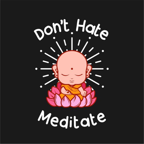 Don't hate meditate t-shirt