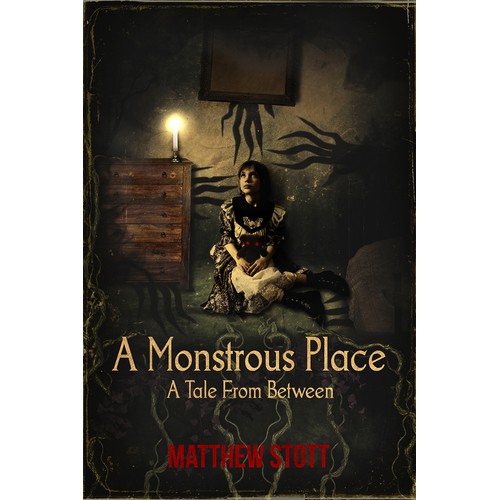 Book cover design for a spooky fairytale novel