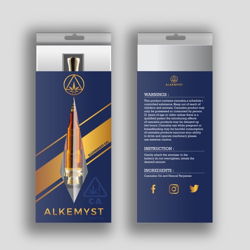 Premium minimal packaging for ALKEMYST