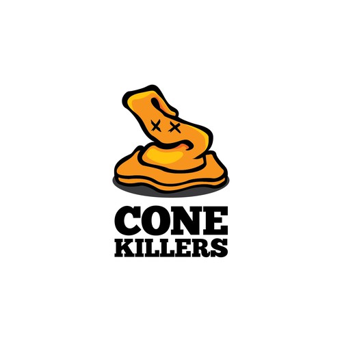 Logo for Car Racing Team Named Cone Crushers
