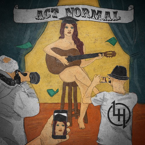 cd cover art design for Low High's "Act Normal"