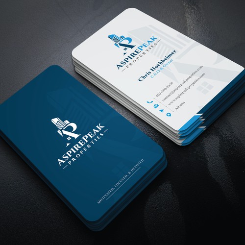 AspirePeak Properties Business Card Design