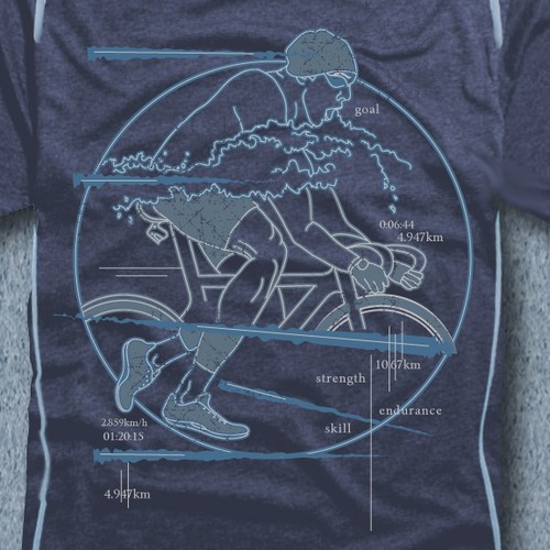 T-shirt for systematic performance sports coaches