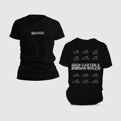 Tour 2024 — T-shirt design 