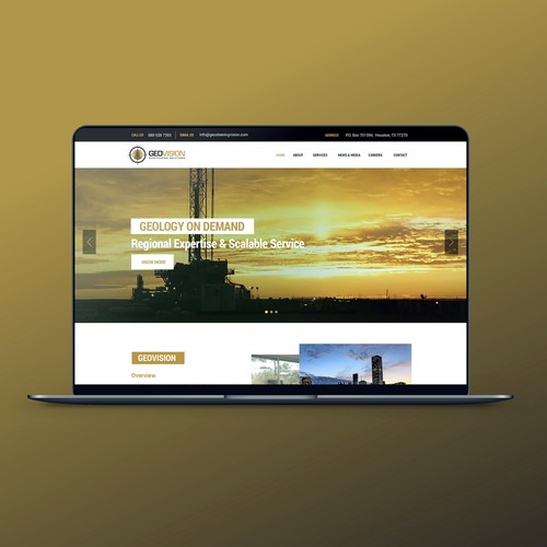 GEOVISION Landing Page Design