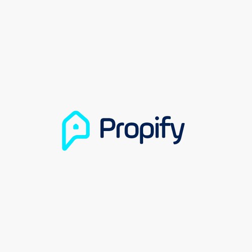 Logo concept for real estate Saas