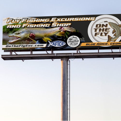 Billboard ad for "On The Fly Excursions"