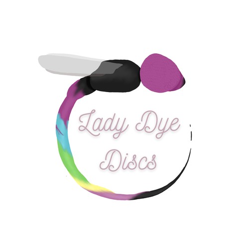 Logo de esporte de golf com disco