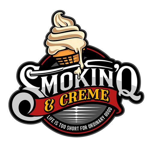 BBQ & Ice Cream Food trailer needs a new logo identity
