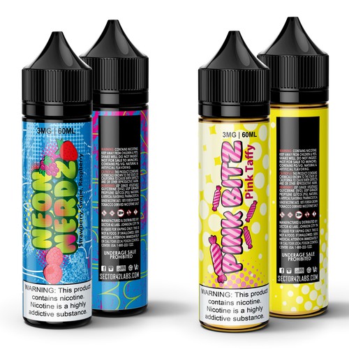 e-juice label design