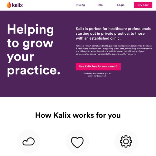 A bold and color full Website for a software company