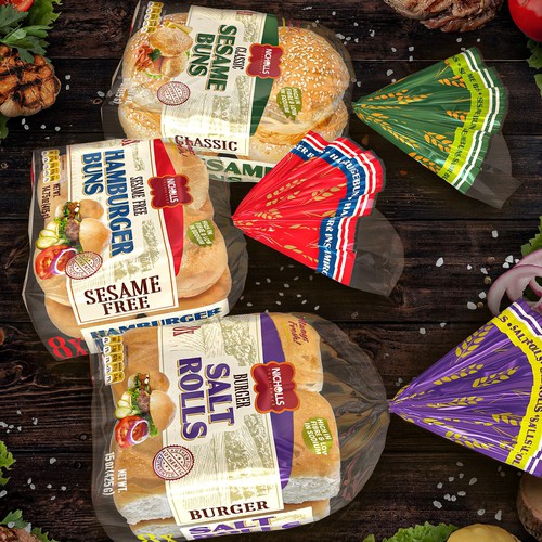 Packaging for white bread set