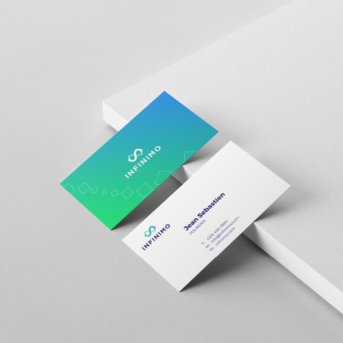 business card for Infinimo company 