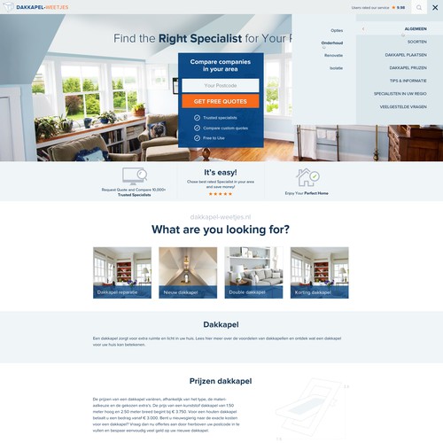 homepage redesign