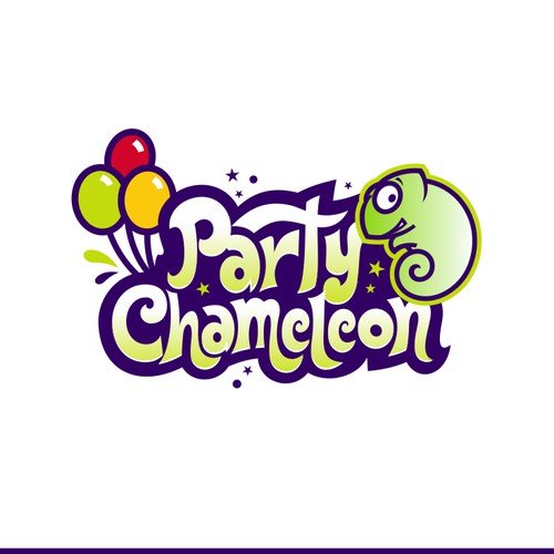 Funny chameleon for funny kids.