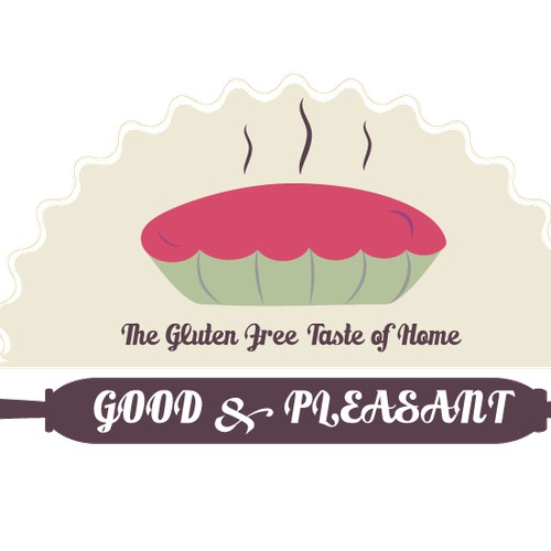 Good & Pleasant: new logo for emerging brand of gluten free pies