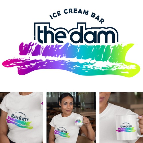 Colourful logo for an Ice cream shop