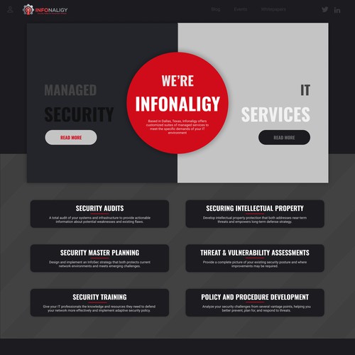 Main Page for IT company