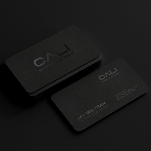 Business cards with high quality printing effects