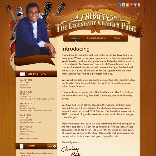 Charley Pride Website