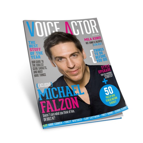 Magazine cover for Voice Actor