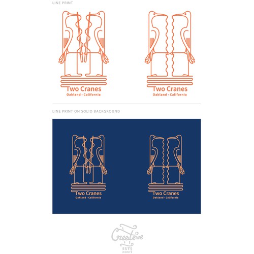Logo badge for a restaurant