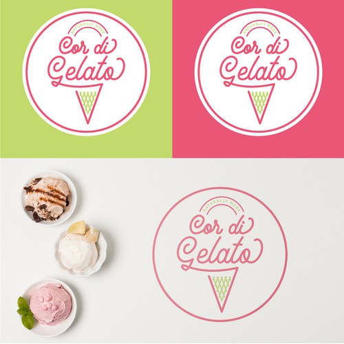 monoline concept for Gelato Shop