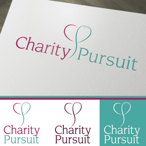 Inspiring logo for website that connects people with charities they love