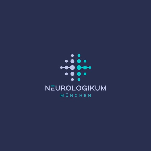 Brain Neuron Dots Logo