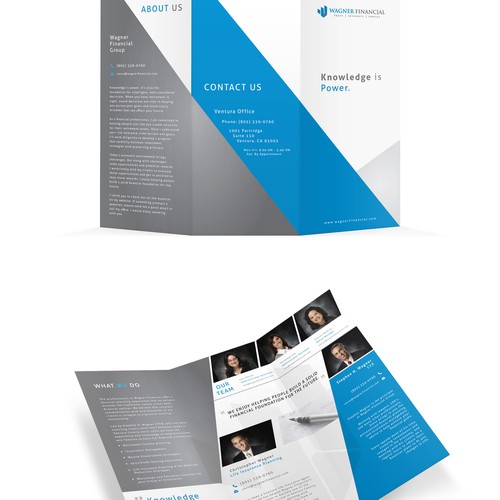 Brochure design for Wagner Financial.