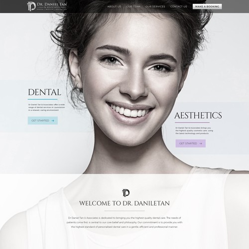 Please design a website that is sleek and interesting. No typical dental/medical web