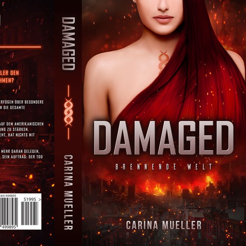 Book cover for title "DAMAGED"