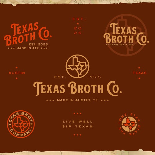 Texas Broth Company logo design