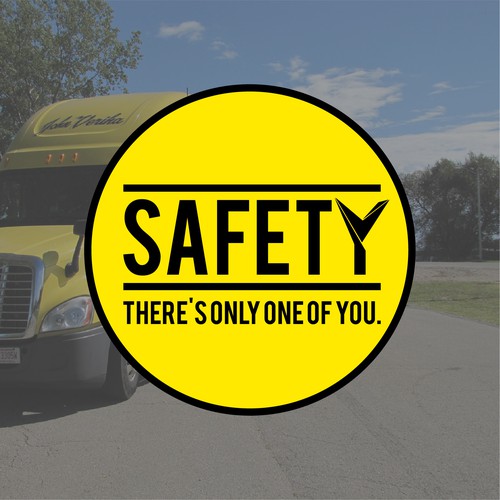 Safety sticker for truck drivers