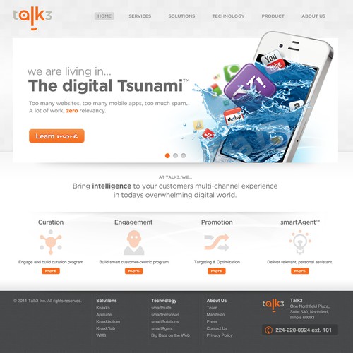 Website design for Talk3