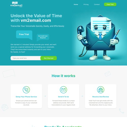  AI Landing Page for Email Productivity
